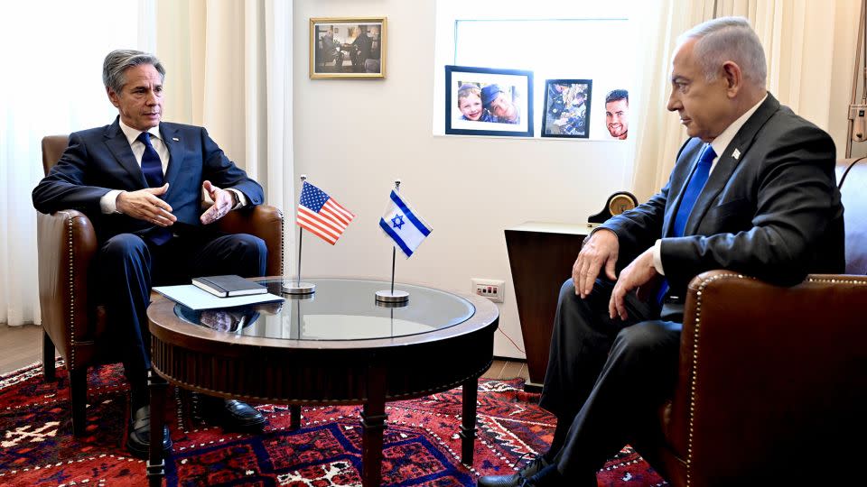 Blinken meets with Netanyahu in Jerusalem Wednesday. - David Azagury/US Embassy Jerusalem