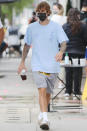 <p>Justin Bieber repped his Drew House clothing label during a stroll in Los Angeles.</p>