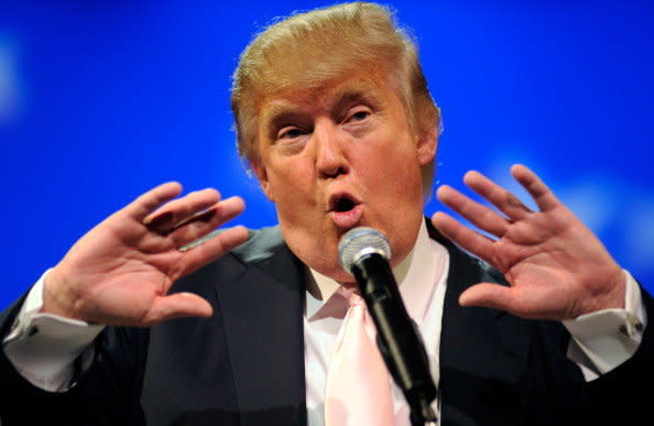 Trump speaks to several GOP women's group at the Treasure Island Hotel & Casino April 28, 2011 in Las Vegas, Nevada.   (Photo by David Becker/Getty Images)