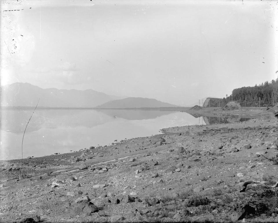 Sumas Lake before the reclamation of the area. 