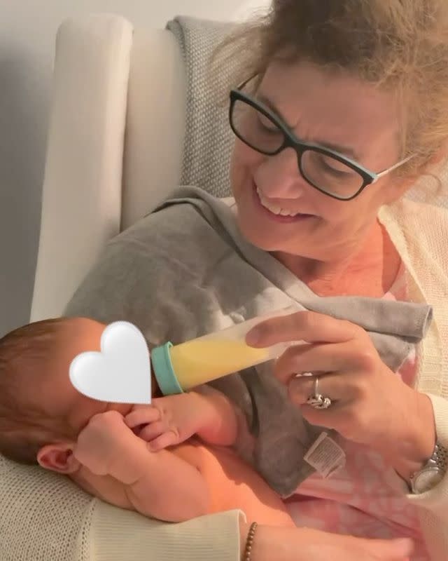 <p>On her first Mother's Day, Kloss celebrated her own mother, Tracy, posting a touching video of the new grandma feeding Kloss's son, Levi Joseph. </p> <p>The model <a href="https://www.instagram.com/p/COqlVNIhWlL/" rel="nofollow noopener" target="_blank" data-ylk="slk:wrote;elm:context_link;itc:0;sec:content-canvas" class="link ">wrote</a>, "Happy mother’s day to my best friend and my greatest teacher @tlkloss ❤️ I have always had infinite love and admiration for you, but I’ve never been so grateful for you as I am this mother’s day❤️ we love you." </p>