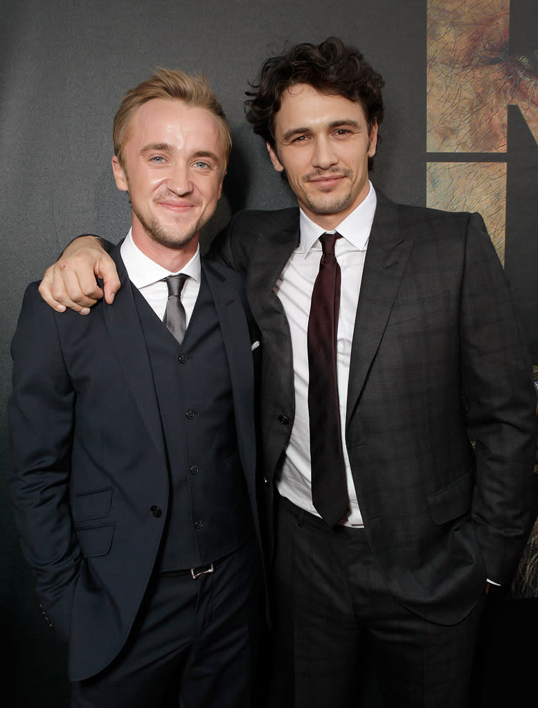 Rise of the Planet of the Apes 2011 LA Premiere Tom Felton James Franco