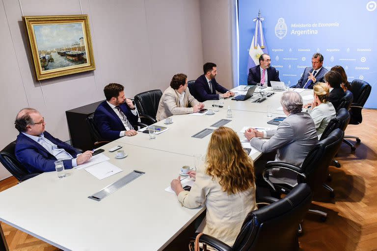 Reunión de Sergio Massa con la CAF