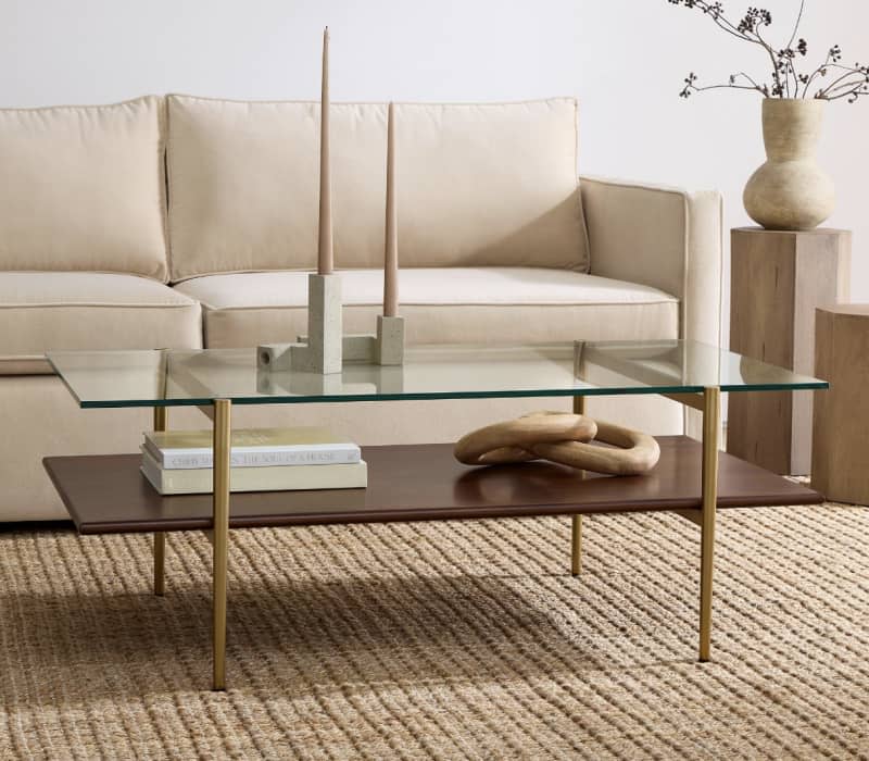 Mid-Century Art Display Coffee Table