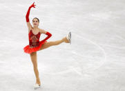 Figure Ice Skating - ISU Grand Prix of Figure Skating Final - Ladies Free Skating - Nagoya, Japan - December 9, 2017. Russia's Alina Zagitova in action. REUTERS/Issei Kato