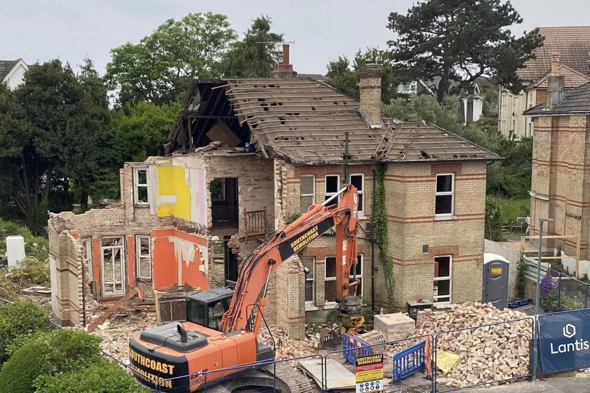 WATCH: Building demolished in controversial plans to erect block of flats <i>(Image: Ross Wood)</i>