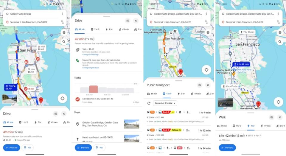 Google Maps is rolling out a redesign that revamps its UI for directions.