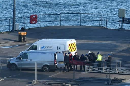 The body was brought ashore after being recovered from the underwater wreckage of the plane which disappeared near Guernsey on January 21