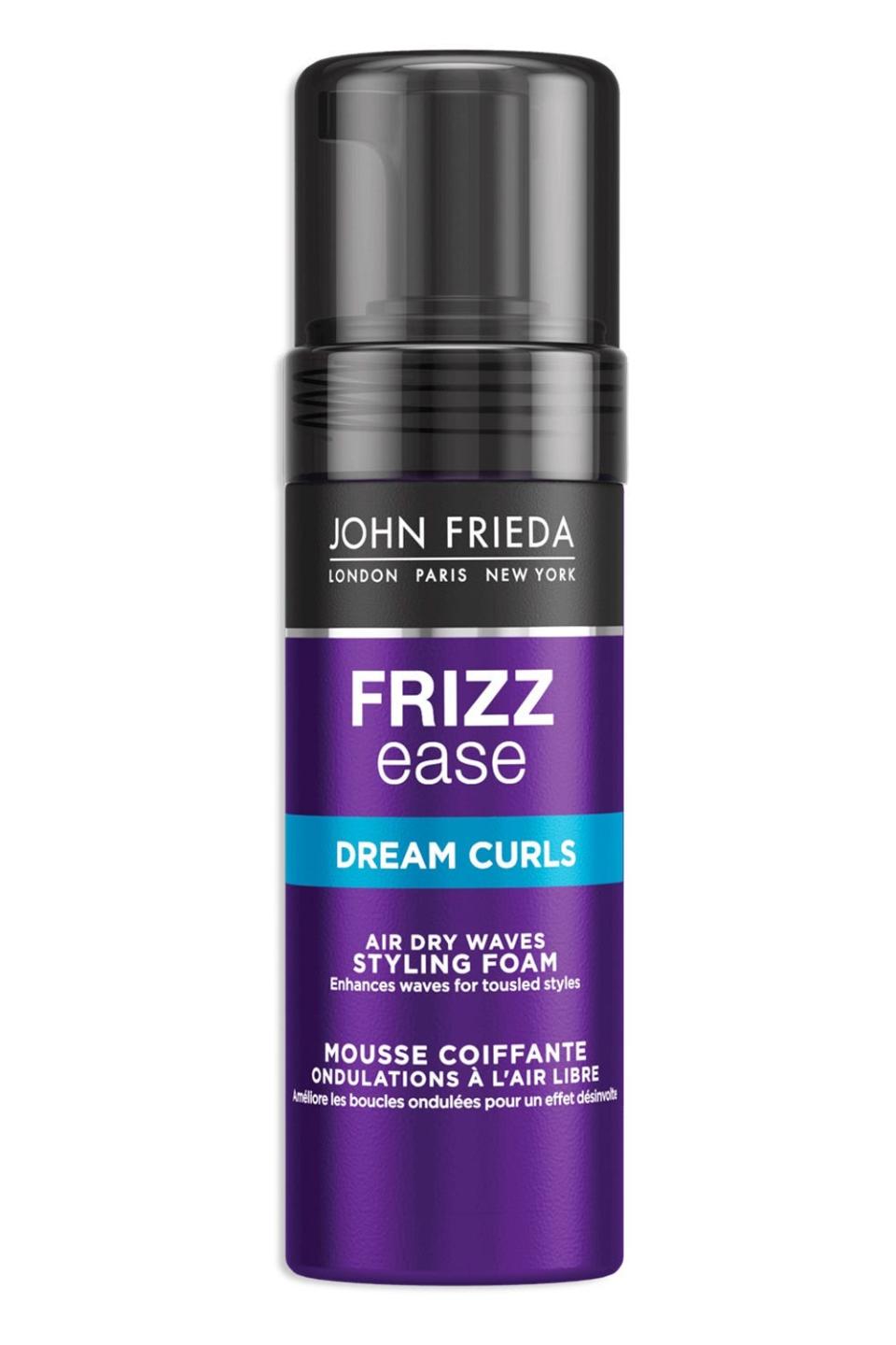 <p><strong>John Frieda</strong></p><p>amazon.com</p><p><strong>$9.99</strong></p><p><a href="https://www.amazon.com/dp/B00Q23K7RA?tag=syn-yahoo-20&ascsubtag=%5Bartid%7C10049.g.39928296%5Bsrc%7Cyahoo-us" rel="nofollow noopener" target="_blank" data-ylk="slk:Shop Now;elm:context_link;itc:0;sec:content-canvas" class="link ">Shop Now</a></p><p>If the <a href="https://www.amazon.com/product-reviews/B00Q23K7RA/ref=acr_dp_hist_5?tag=syn-yahoo-20&ascsubtag=%5Bartid%7C10049.g.39928296%5Bsrc%7Cyahoo-us" rel="nofollow noopener" target="_blank" data-ylk="slk:4,000 five-star reviews;elm:context_link;itc:0;sec:content-canvas" class="link ">4,000 five-star reviews</a> don’t prove the magic of this drugstore mousse, then I don’t know what will. For the days when you can’t be bothered to pull out your <a href="https://www.cosmopolitan.com/style-beauty/beauty/g12816082/best-hair-dryer/" rel="nofollow noopener" target="_blank" data-ylk="slk:hair dryer;elm:context_link;itc:0;sec:content-canvas" class="link ">hair dryer</a> and actually style your hair (me, most days), you need this air-dry foam that <strong>helps enhance and volumize your natural wave pattern</strong>, without the crunch or heat damage. Reviewers recommend scrunching 1-2 pumps through towel-dried hair, then letting it completely air-dry before touching it, or just leaving it untouched for a soft, beachy finish. </p><p><em><strong>THE REVIEWS:</strong> “My hair looks voluminous but just feels conditioned and soft,” <a href="https://www.amazon.com/gp/customer-reviews/R3IDWYI64REKU3/ref=cm_cr_getr_d_rvw_ttl?ie=UTF8&ASIN=B00Q23K7RA&tag=syn-yahoo-20&ascsubtag=%5Bartid%7C10049.g.39928296%5Bsrc%7Cyahoo-us" rel="nofollow noopener" target="_blank" data-ylk="slk:one review;elm:context_link;itc:0;sec:content-canvas" class="link ">one review</a> reads. “I have found the waves stay at least three days (the longest I can go without washing my hair).”</em></p>