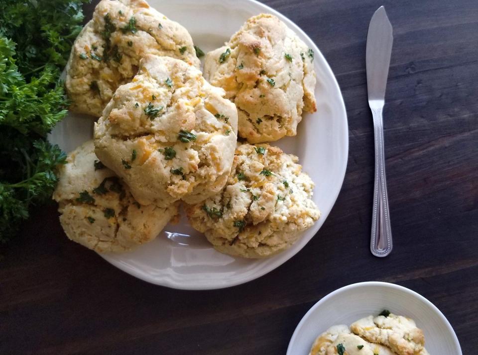 Healthier cheddar biscuits.