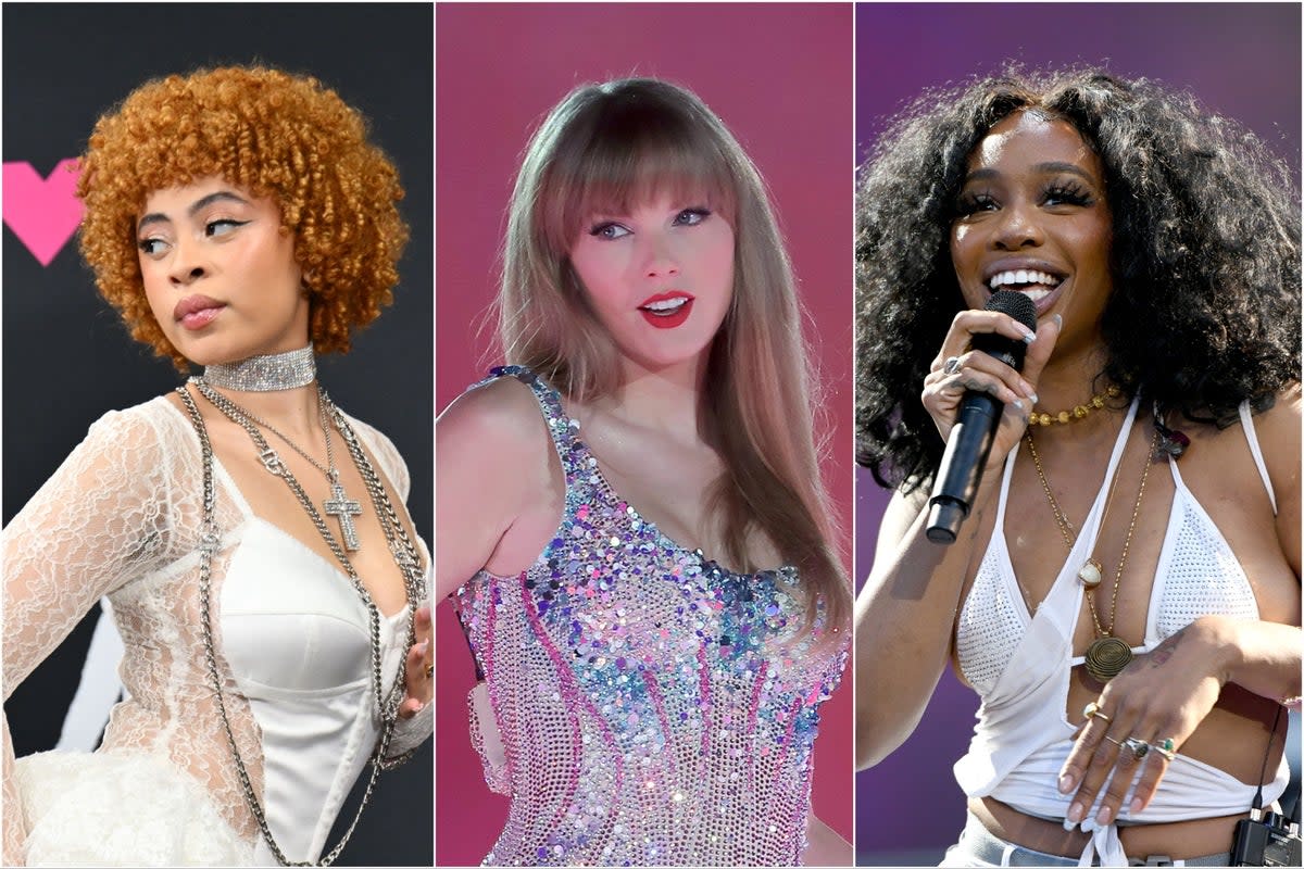Ice Spice, Taylor Swift and SZA are among notable nominees at the 66th Grammy Awards  (Getty Images)
