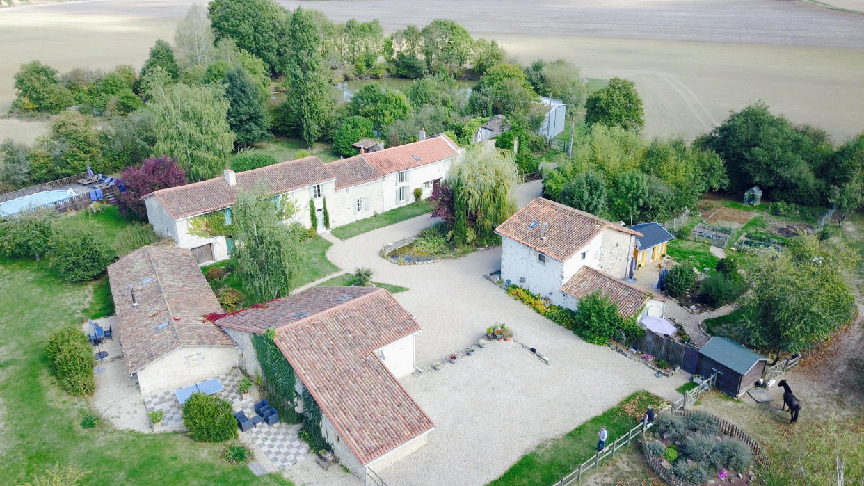 Liz and David Murphy purchased the historic rural hamlet of Lac De Maison, in Poitou-Charentes, south west France, in January 2021. See SWNS story SWLNfrance. A family living 