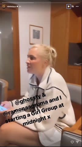 <p>Rebel Wilson/Instagram</p> Rebel Wilson shares clip of her and Ramona Agruma singing George Michael