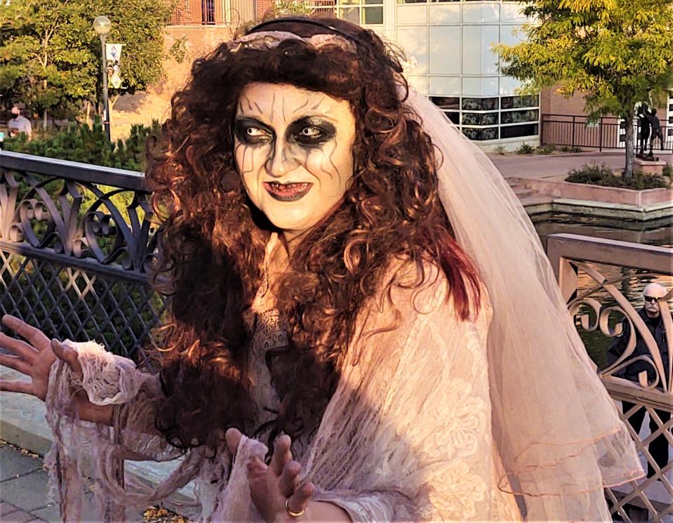 Dressed as La Llorona, Jamilee Romero has been a highlight of previous Pueblo Historical Ghost Walk events.