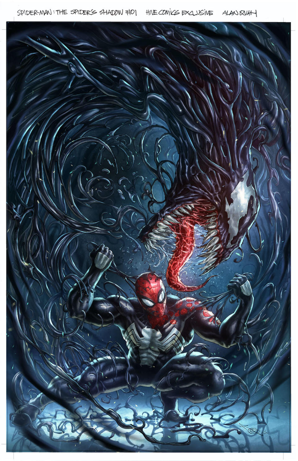 Spiderman: Spider&#39;s Shadow #1, Hive Comics Exclusive. (Alan Quah & Marvel Comics)