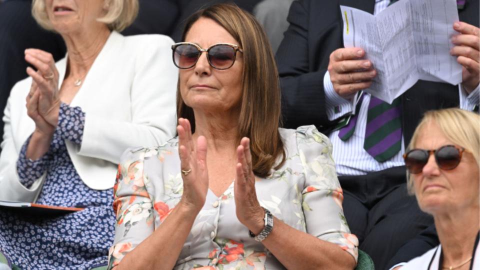 Carole Middleton at the All England Lawn Tennis Club, 2022