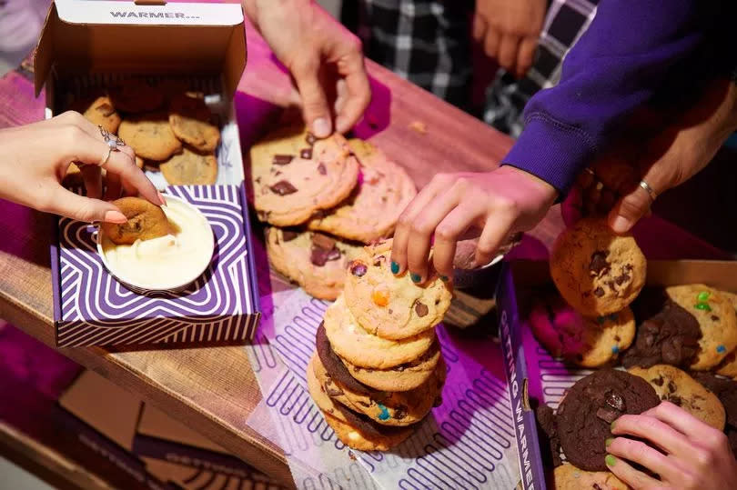 Insomnia Cookies are taking part in a tongue-in-cheek special one day where people can exchange snacks for cookies
