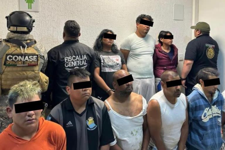 Los detenidos durante la fiesta en la que estaba 