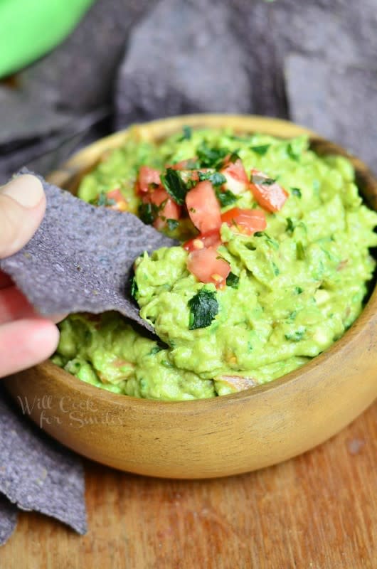 <p>Will Cook for Smiles</p><p>This is one amazing guacamole recipe that will have you reaching for a spoon instead of a chip! <a href="http://www.willcookforsmiles.com/2014/08/amazing-guacamole-recipe.html" rel="nofollow noopener" target="_blank" data-ylk="slk:Get the recipe HERE;elm:context_link;itc:0;sec:content-canvas" class="link ">Get the recipe HERE</a>.</p><p><strong>Related: <a href="https://www.yahoo.com/lifestyle/19-traditional-cinco-mayo-foods-013221171.html" data-ylk="slk:19 Traditional Mexican Food Recipes for a Cinco de Mayo;elm:context_link;itc:0;sec:content-canvas;outcm:mb_qualified_link;_E:mb_qualified_link;ct:story;" class="link  yahoo-link">19 Traditional Mexican Food Recipes for a Cinco de Mayo</a></strong></p>