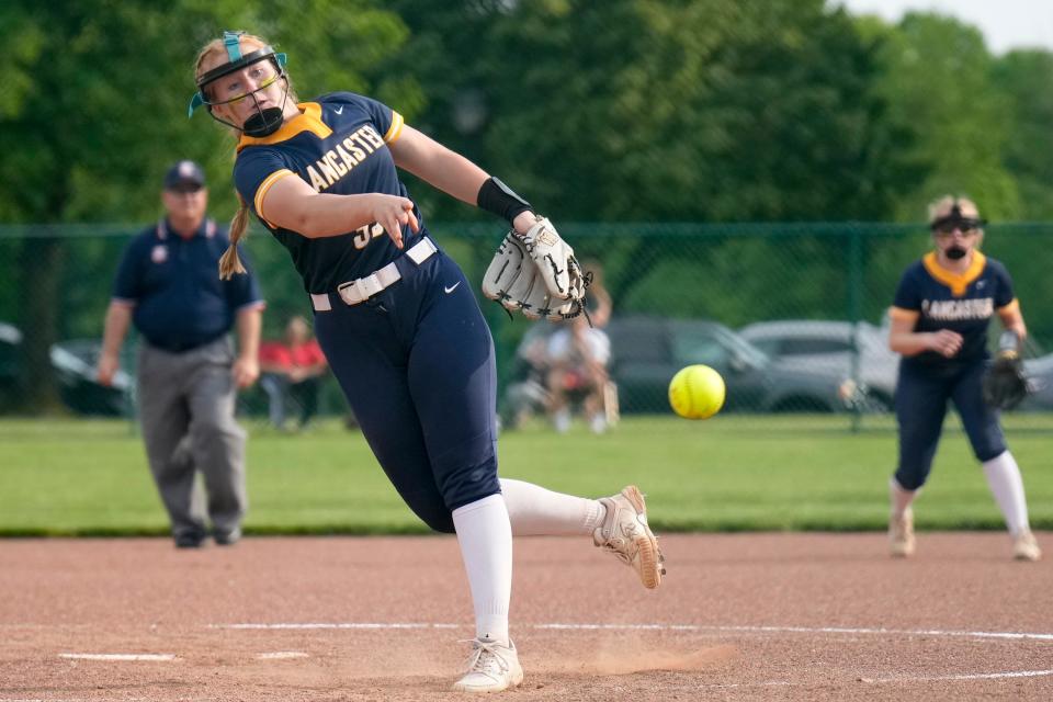 Reese Poston's pitching and hitting led Lancaster to its second district title in three years.