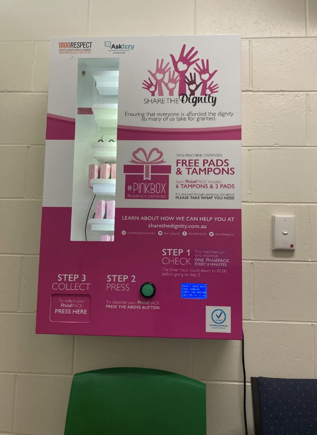 a tampon machine