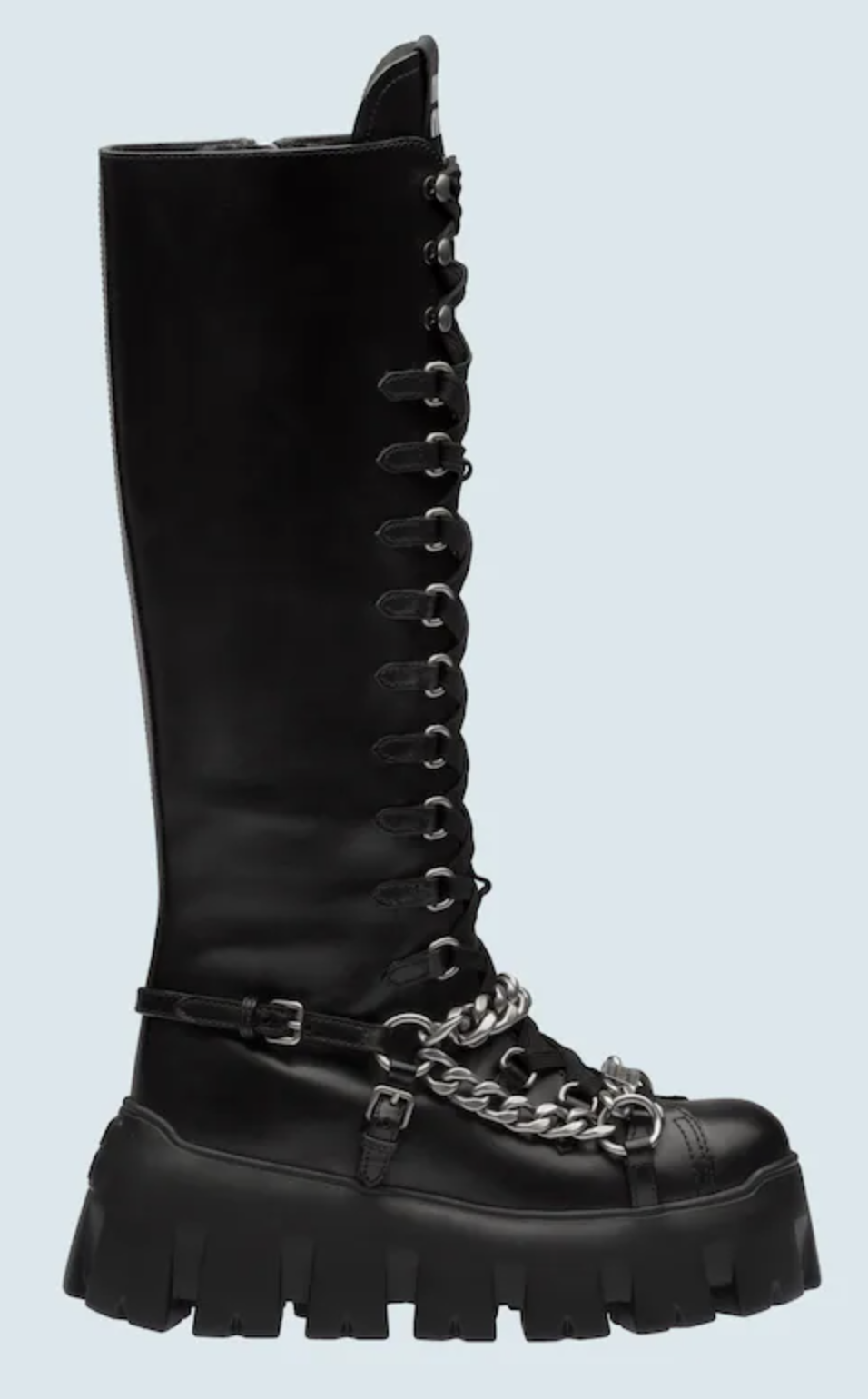 Miu Miu’s leather boots. - Credit: Courtesy of Miu Miu