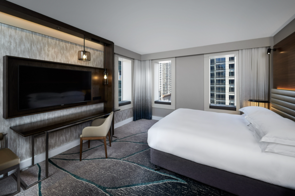 new King Corner room at hilton sydney