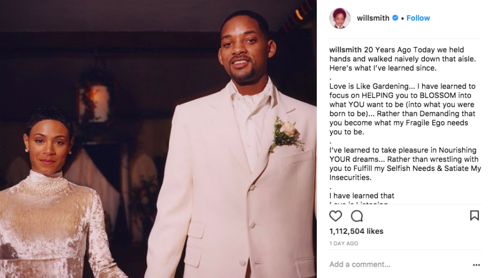 (Photo: Will Smith via Instagram)