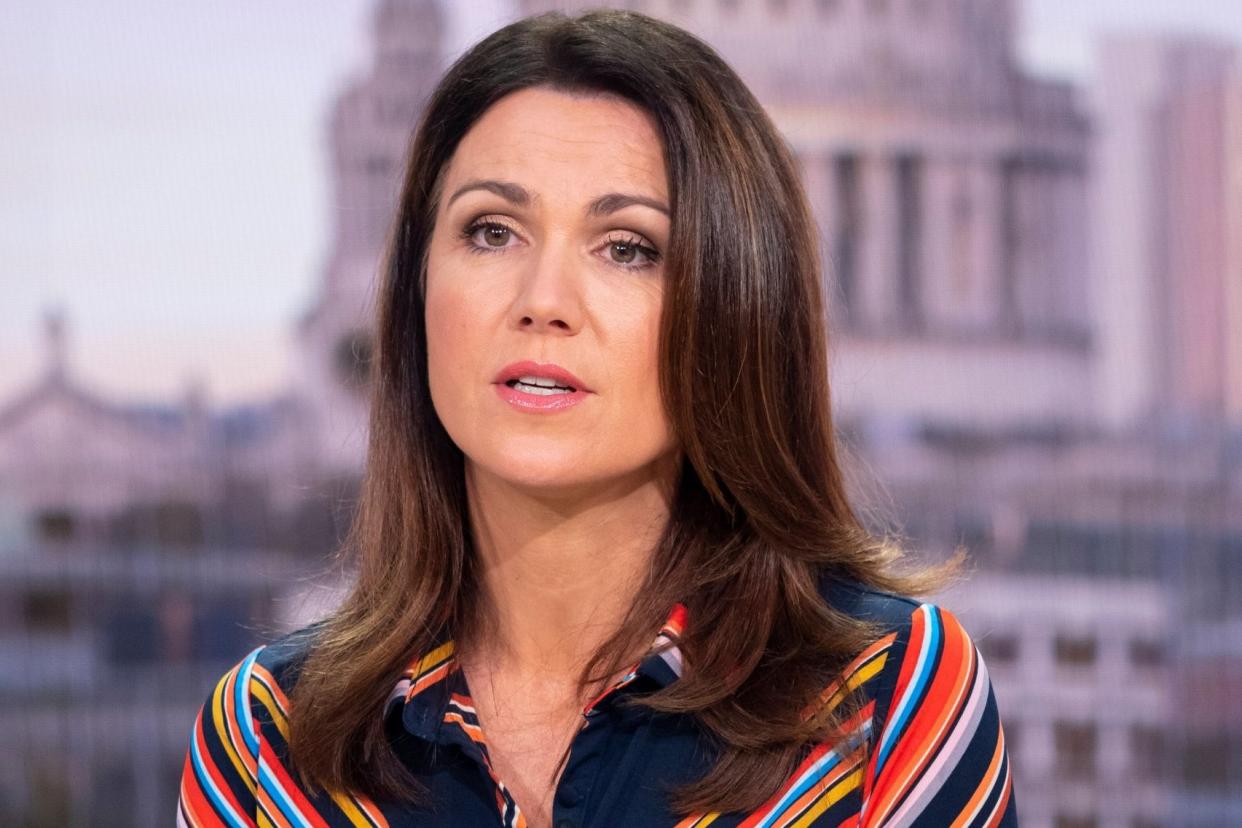 Tee-total: Susanna Reid has cut down: Ken McKay/ITV/Rex