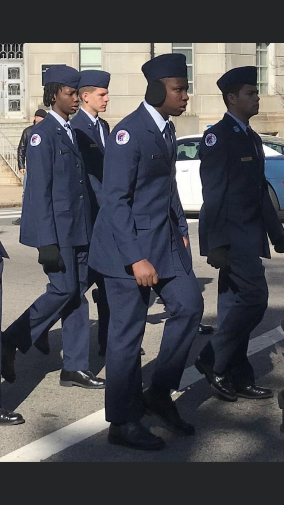 Jathan Walthour, 16, is active in both Air Force ROTC and Police Explorers.