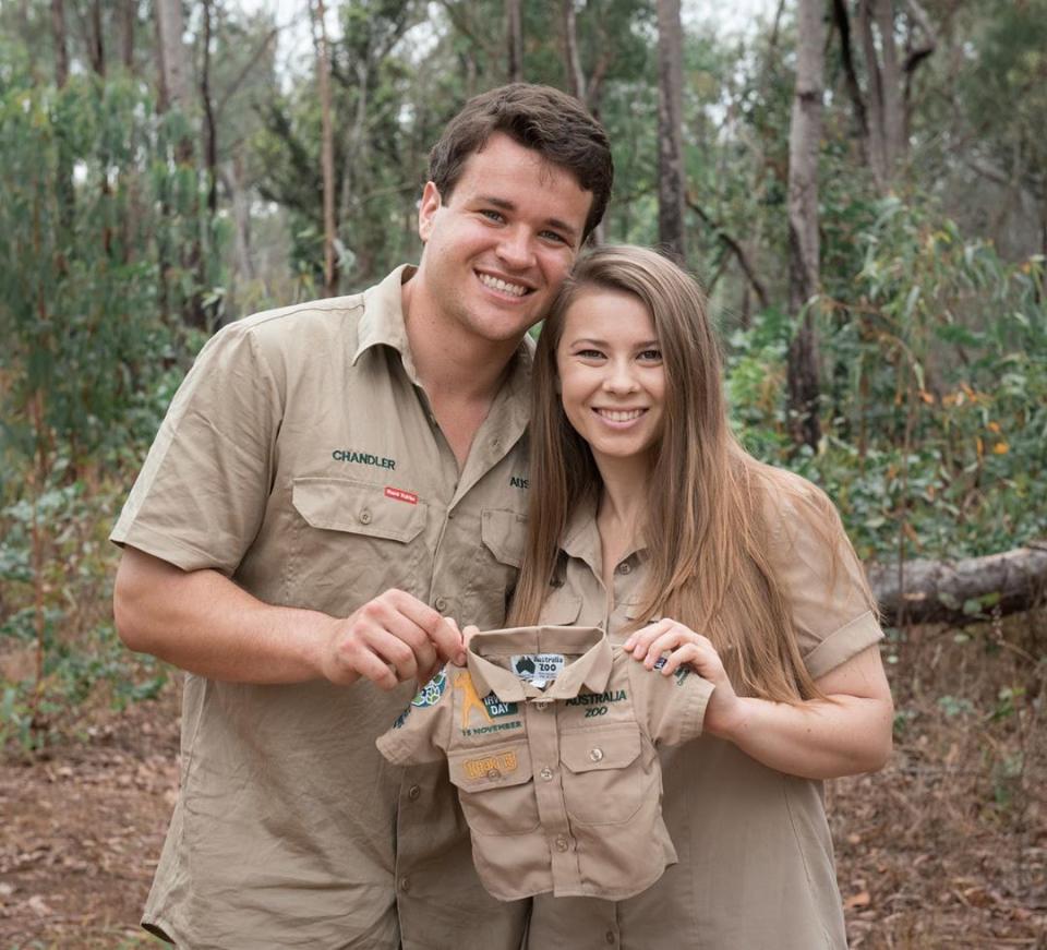 Bindi and Chandler first announced they were expecting last month. Photo: Instagram/BindiSueIrwin