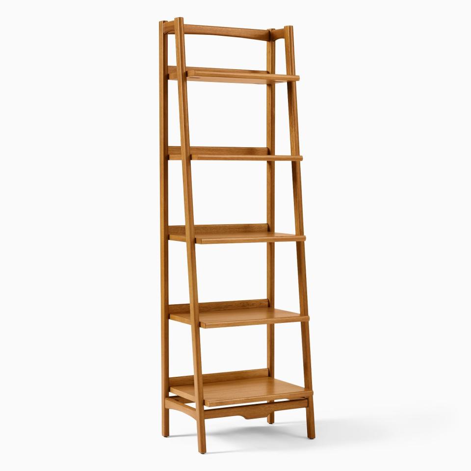 <p><a href="https://go.redirectingat.com?id=74968X1596630&url=https%3A%2F%2Fwww.westelm.com%2Fproducts%2Fmid-century-22-bookshelf-acorn-h5335&sref=https%3A%2F%2Fwww.popularmechanics.com%2Fhome%2Fg37530366%2Fbest-bookshelves%2F" rel="nofollow noopener" target="_blank" data-ylk="slk:Shop Now;elm:context_link;itc:0;sec:content-canvas" class="link ">Shop Now</a></p><p>Mid-Century Ladder Bookshelf</p><p>westelm.com</p><p>$399.00</p>