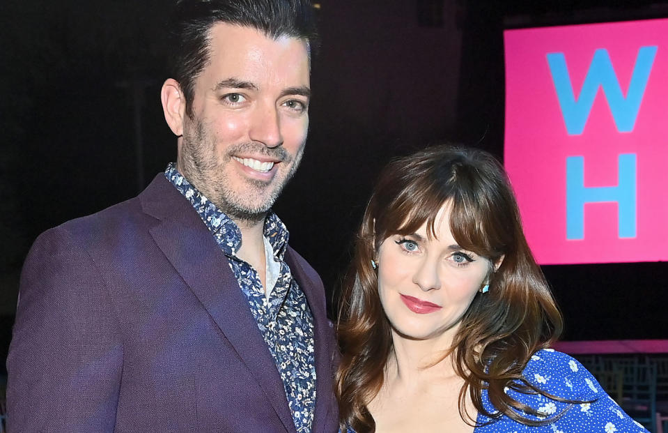 Jonathan Scott and Zooey Deschanel (Stefanie Keenan / Getty Images)