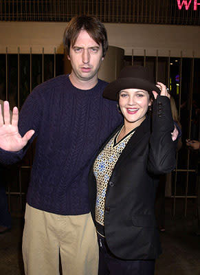 Tom Green and Drew Barrymore at the Hollywood premiere of Donnie Darko