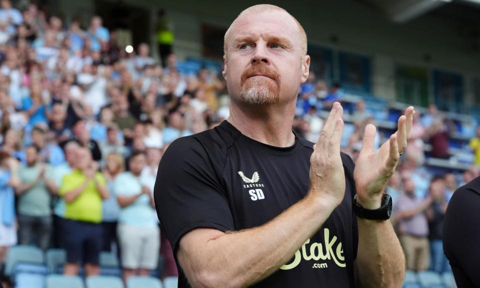 <span>Sean Dyche said of his Everton future under the potential new owners: ‘Until they give a feel or a steer on it, everything is conjecture’.</span><span>Photograph: Bradley Collyer/PA</span>