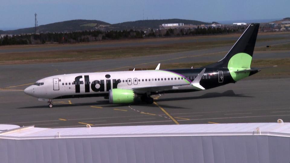 Flair airlines introduced St. John's first flight to Kitchener-Waterloo on Monday. 