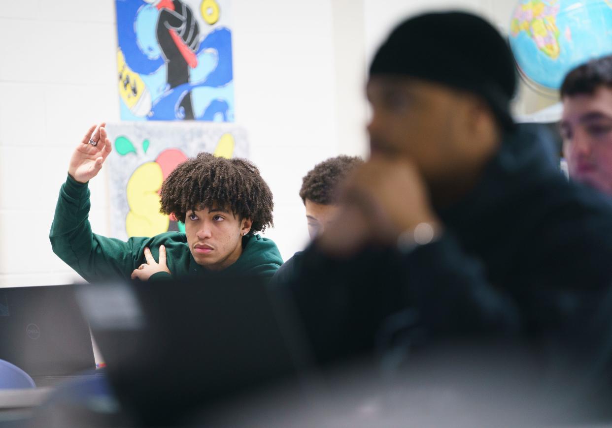 Students in South County High's AP African American Studies class in Lorton, Virginia, said they love learning about the history of the African diaspora.