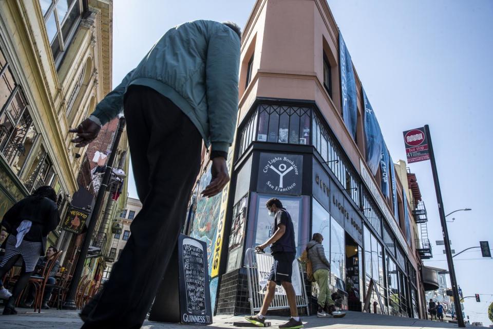 City Lights, still a major North Beach destination 70 years after its founding.