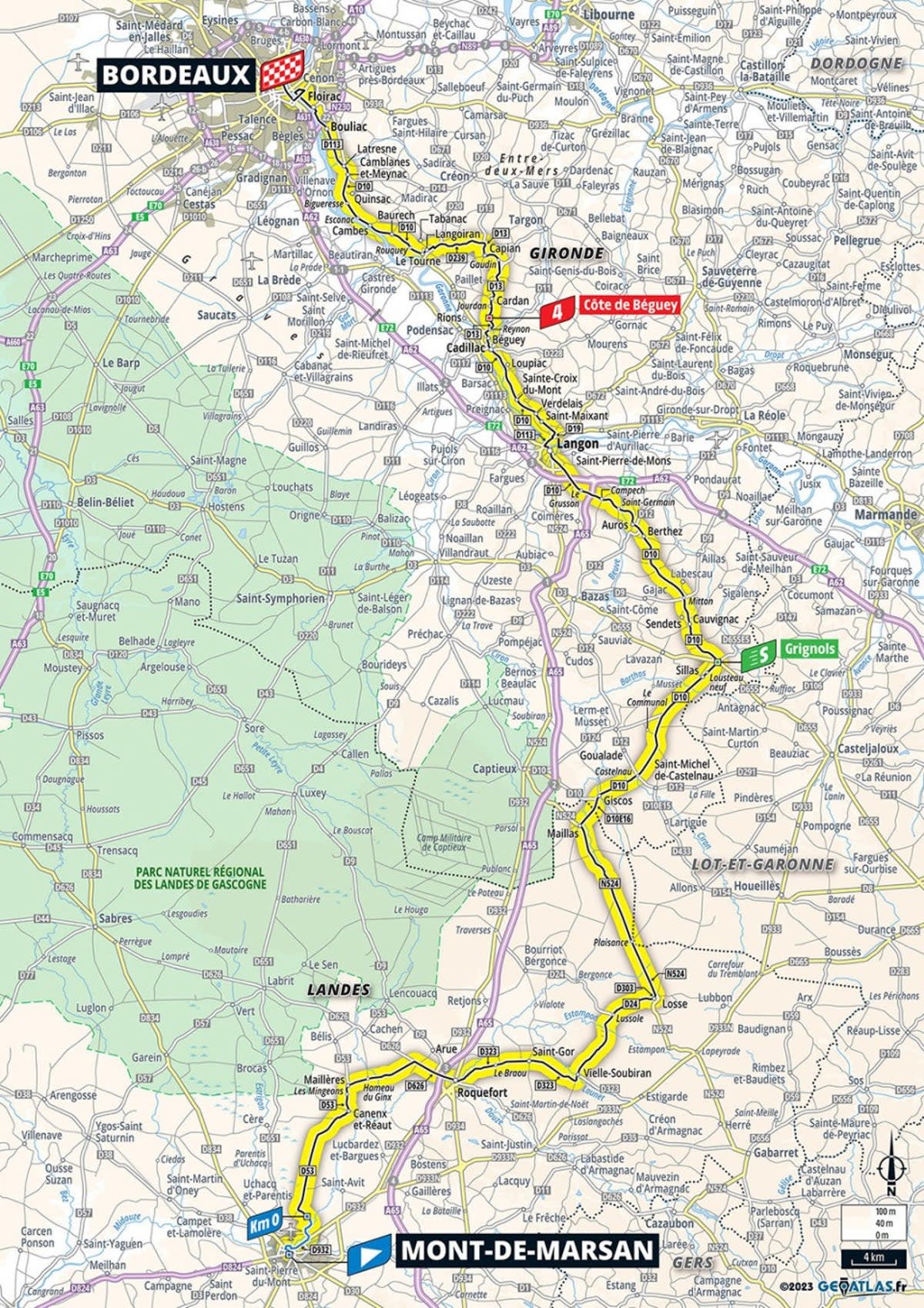 Stage 7 map (letour)