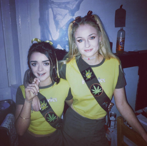 Maisie Williams and Sophie Turner