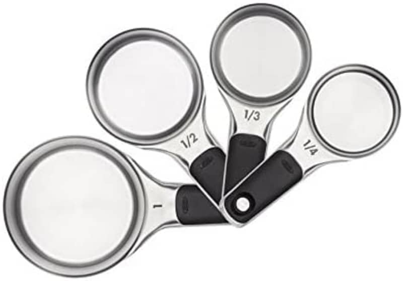 OXO Good Grips 4-Piece Stainless Steel Measuring Cups with Magnetic Snaps
