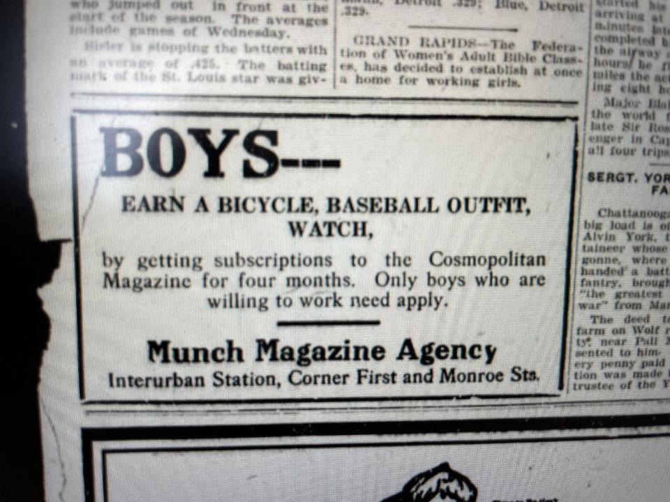 June, 1922 ad