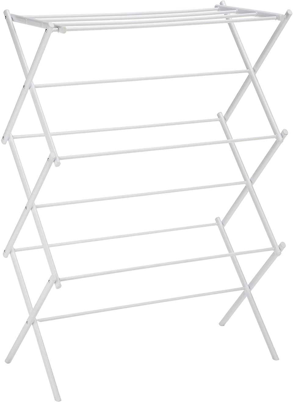 clothes drying rack, AmazonBasics Foldable Clothes Drying Laundry Rack