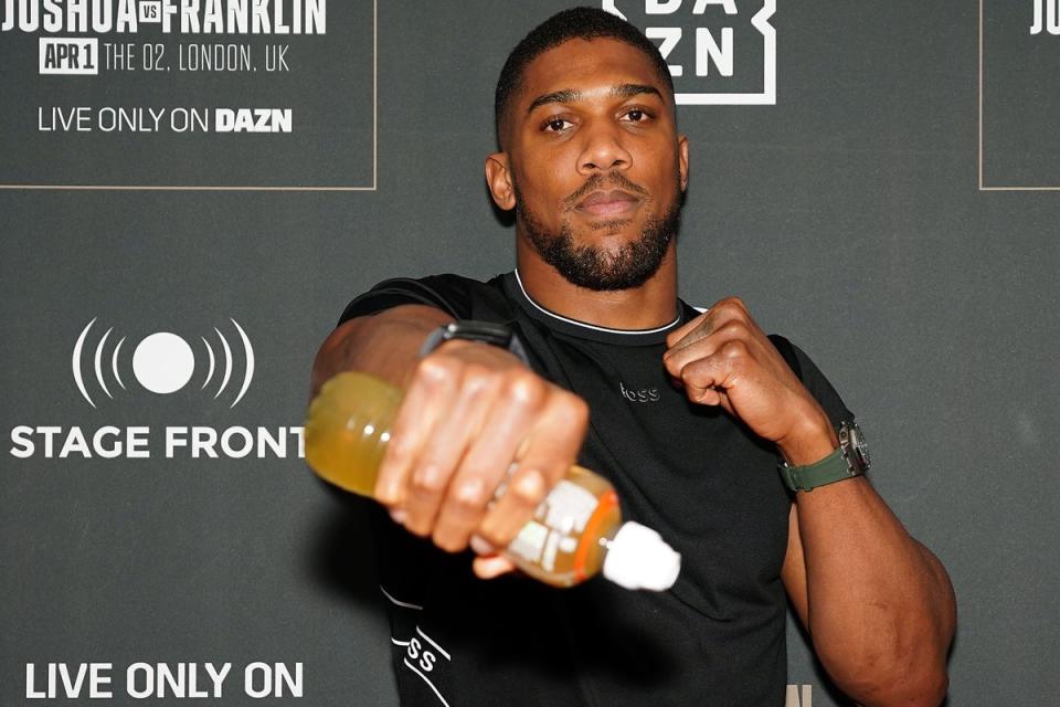 Anthony Joshua knows victory is his only option ahead of Saturday’s bout with Jermaine Franklin (Zac Goodwin/PA) (PA Wire)