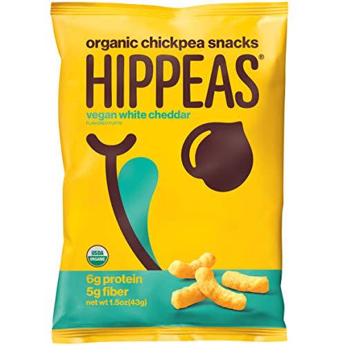 14) Organic Chickpea Snacks Vegan White Cheddar