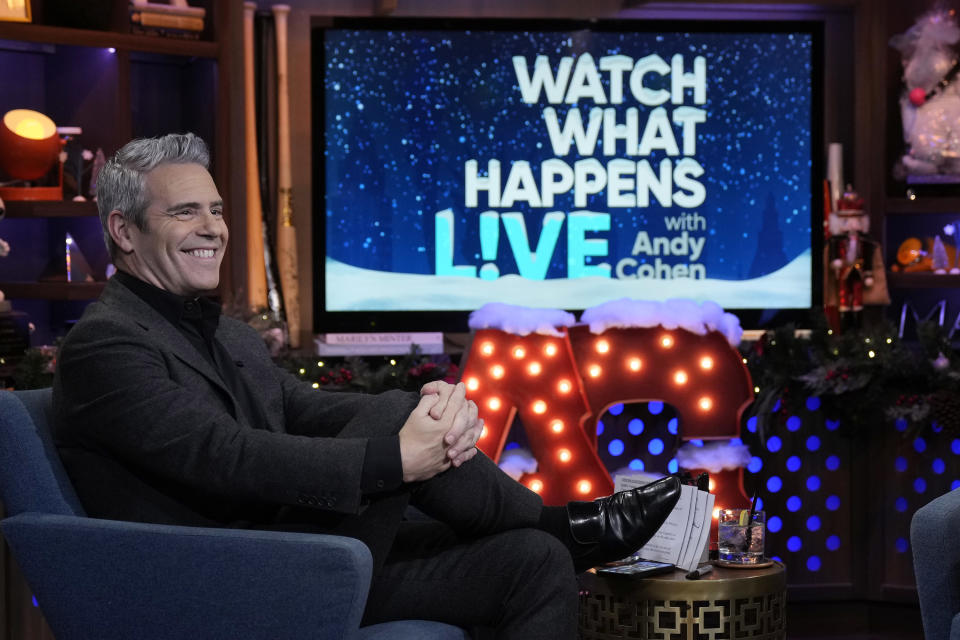WATCH WHAT HAPPENS LIVE WITH ANDY COHEN -- Episode 20199 -- Pictured: Andy Cohen -- (Photo by: Charles Sykes/Bravo via Getty Images)