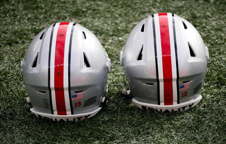 Ohio State freshman WR Kaleb Brown has his black stripe removedlack stripe | Buckeyes Wire