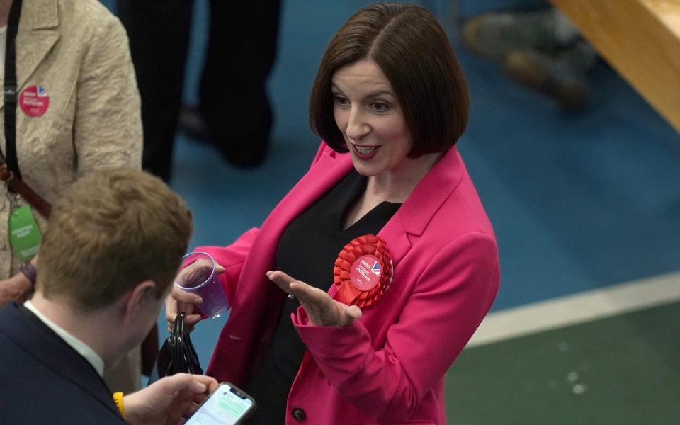 Labour's Bridget Phillipson at Silkworth Community Pool Tennis & Wellness Centre in Sunderland