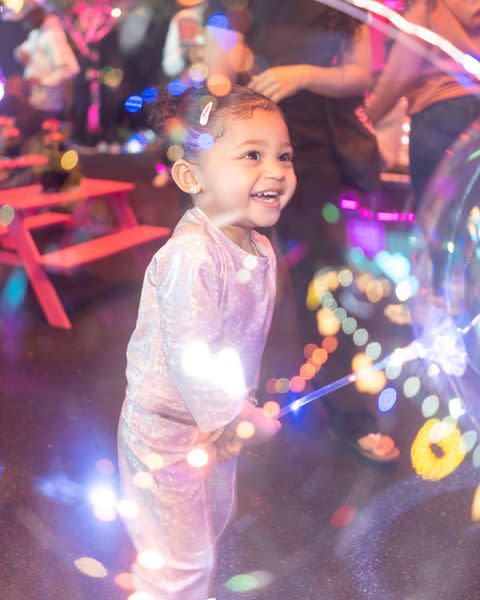 <p>Kylie threw Stormi another epic Stormi World party to mark her second birthday in February.</p><p><a href="https://www.instagram.com/p/B8FYXSXnXYY/" rel="nofollow noopener" target="_blank" data-ylk="slk:See the original post on Instagram;elm:context_link;itc:0;sec:content-canvas" class="link ">See the original post on Instagram</a></p>