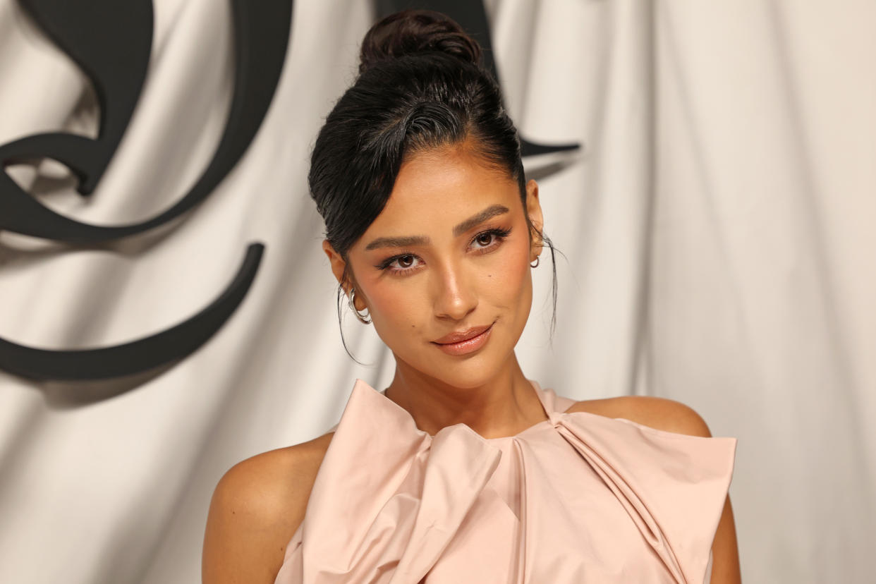 Shay Mitchell took her two daughters, Atlas and Rome, on what appeared to be a BC Ferries ride for the holidays. (Photo by Pascal Le Segretain/Getty Images for The Business of Fashion)